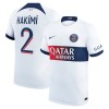 Original Fußballtrikot Paris Saint-Germain Hakimi 2 Auswärtstrikot 2023-24 Für Herren